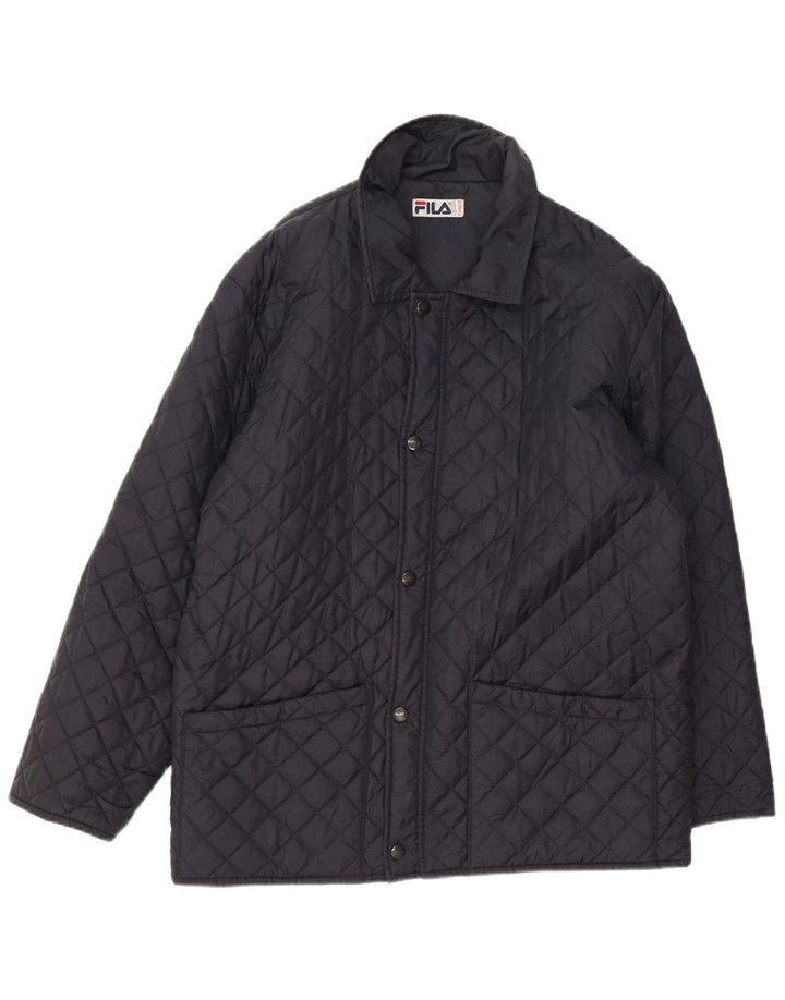 Fila Veste matelassée homme IT 50 bleu marine moyen polyamide