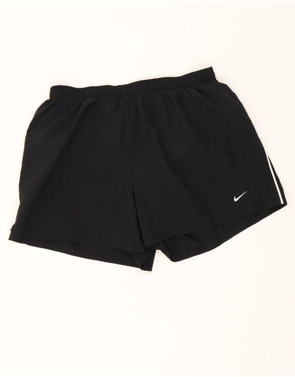 Nike Short de sport Dri Fit pour femme UK 16 Large Noir Polyester