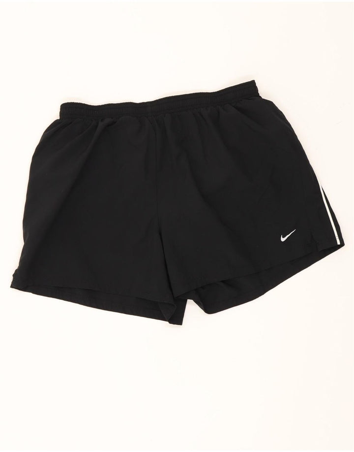 Nike Short de sport Dri Fit pour femme UK 16 Large Noir Polyester