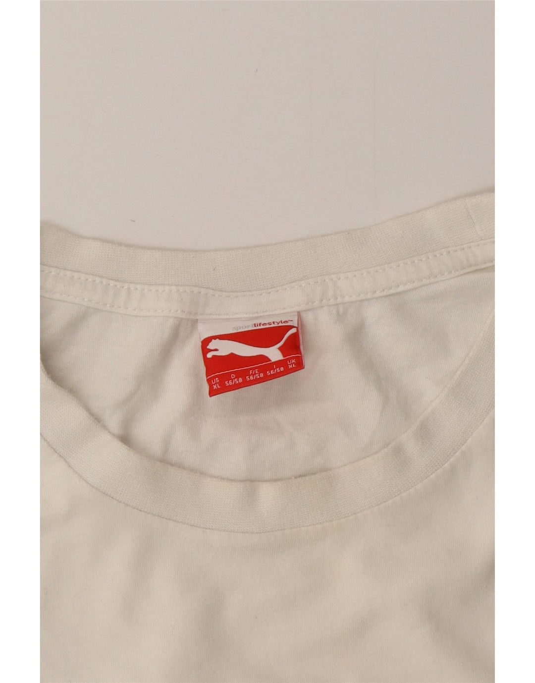 PUMA T-Shirt Graphique Homme XL Blanc