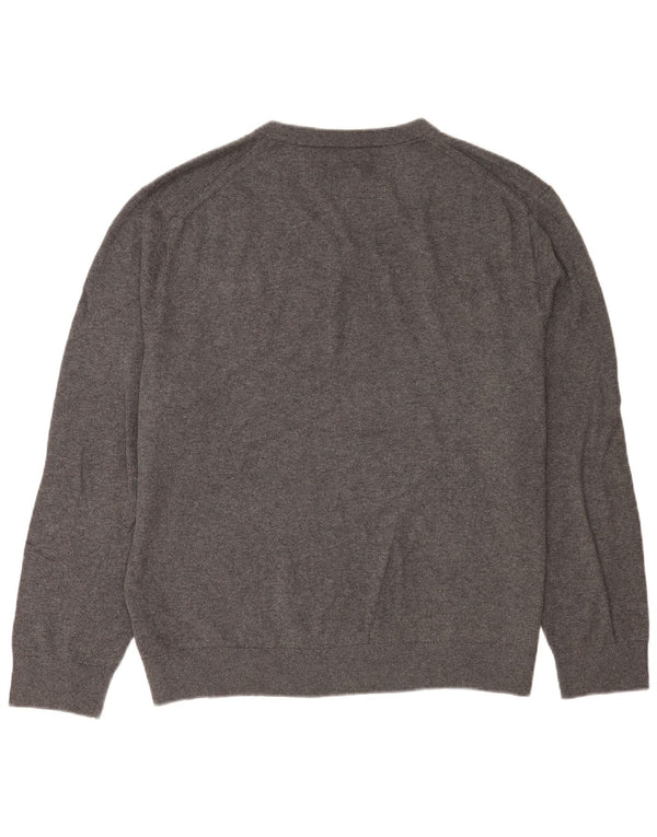 Nautica Pull Navtech col V pour homme XL en coton gris
