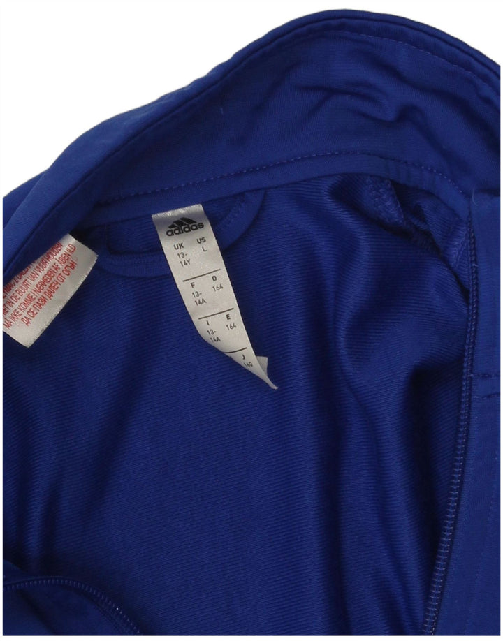 Veste de survêtement Adidas Garçon 13-14 ans Bleu Polyester