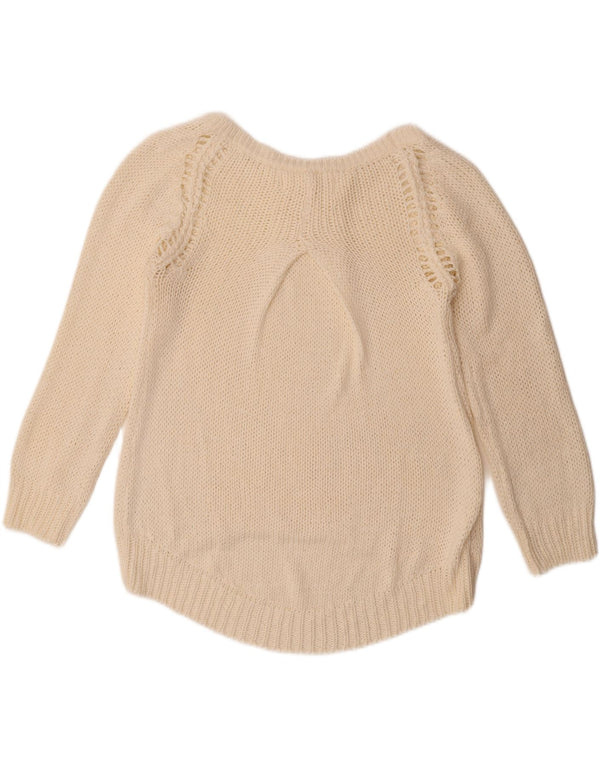 Zara Pull col bateau pour femme UK 16 Large Blanc