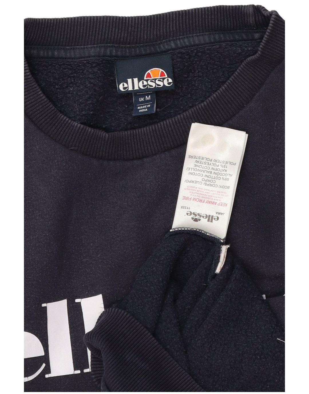 Ellesse Sweat-Shirt Graphique Homme Bleu Marine Moyen