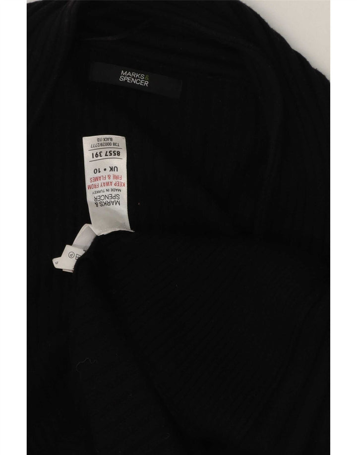 Marks & Spencer Pull cardigan ouvert long pour femme UK 10 Small Noir