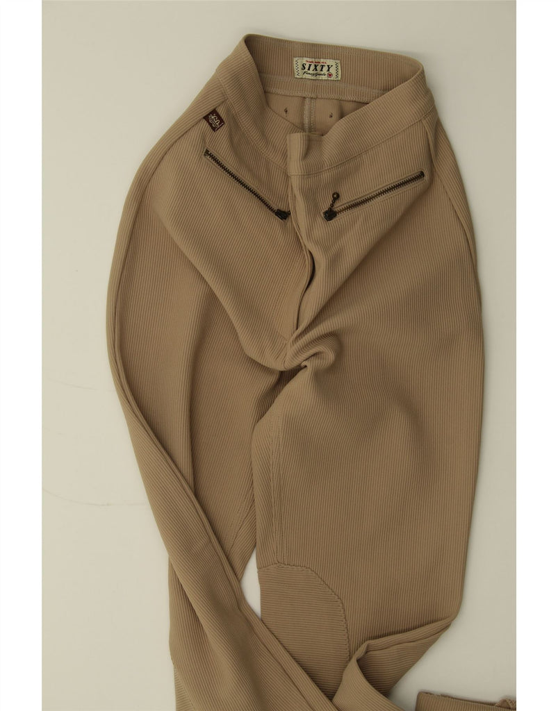 MISS SIXTY Womens Tapered Casual Trousers W26 L27 Beige Polyester Vintage Miss Sixty and Second-Hand Miss Sixty from Messina Hembry 