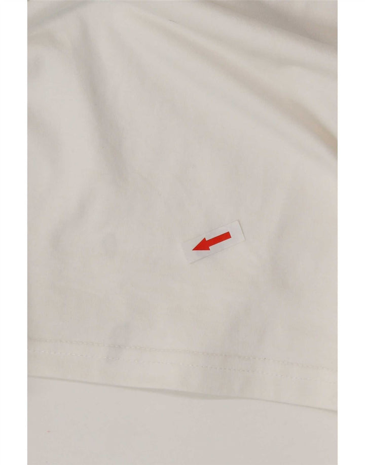 Converse T-shirt graphique pour homme en coton blanc Taille L