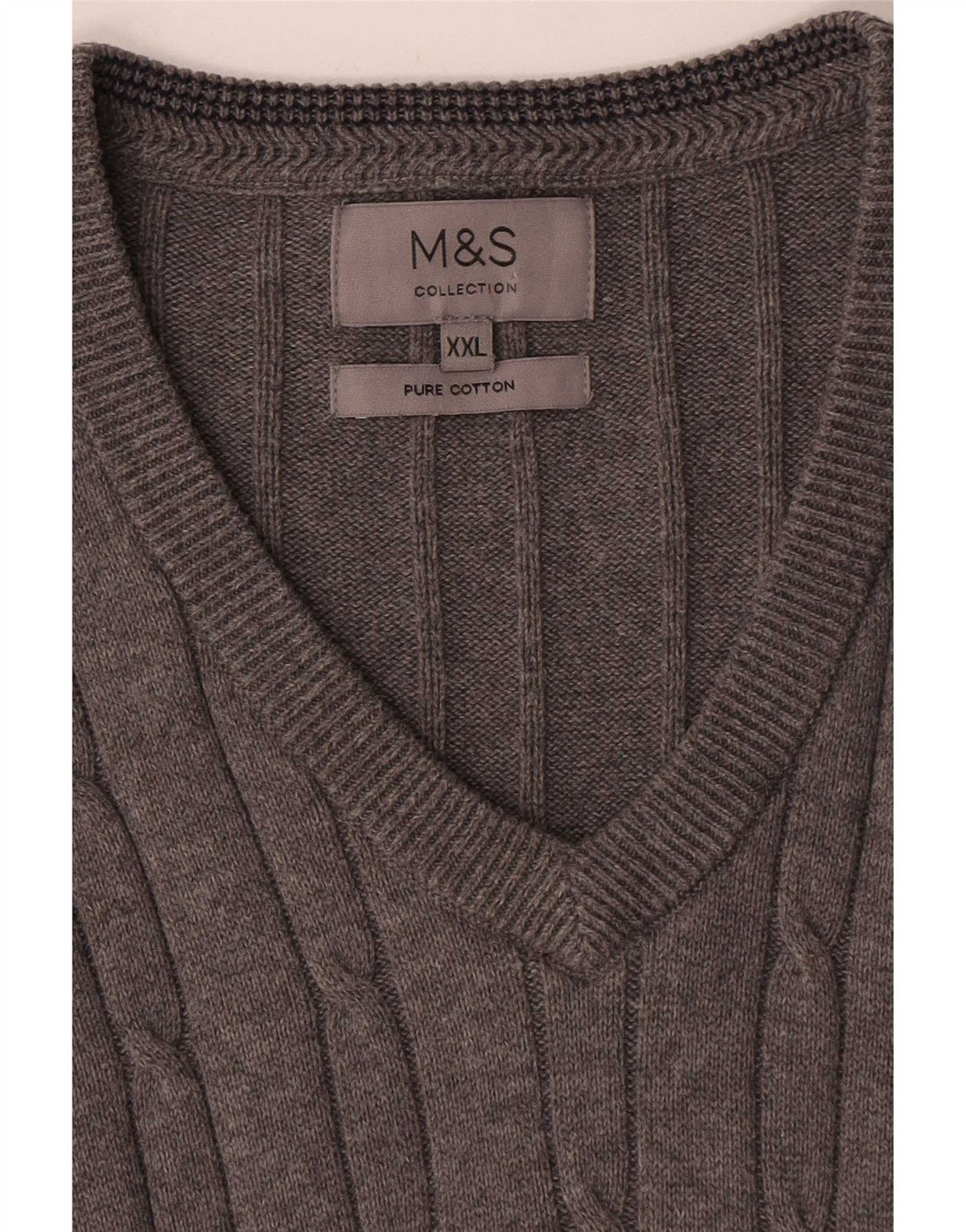 Marks & Spencer Débardeur pour homme en coton gris 2XL