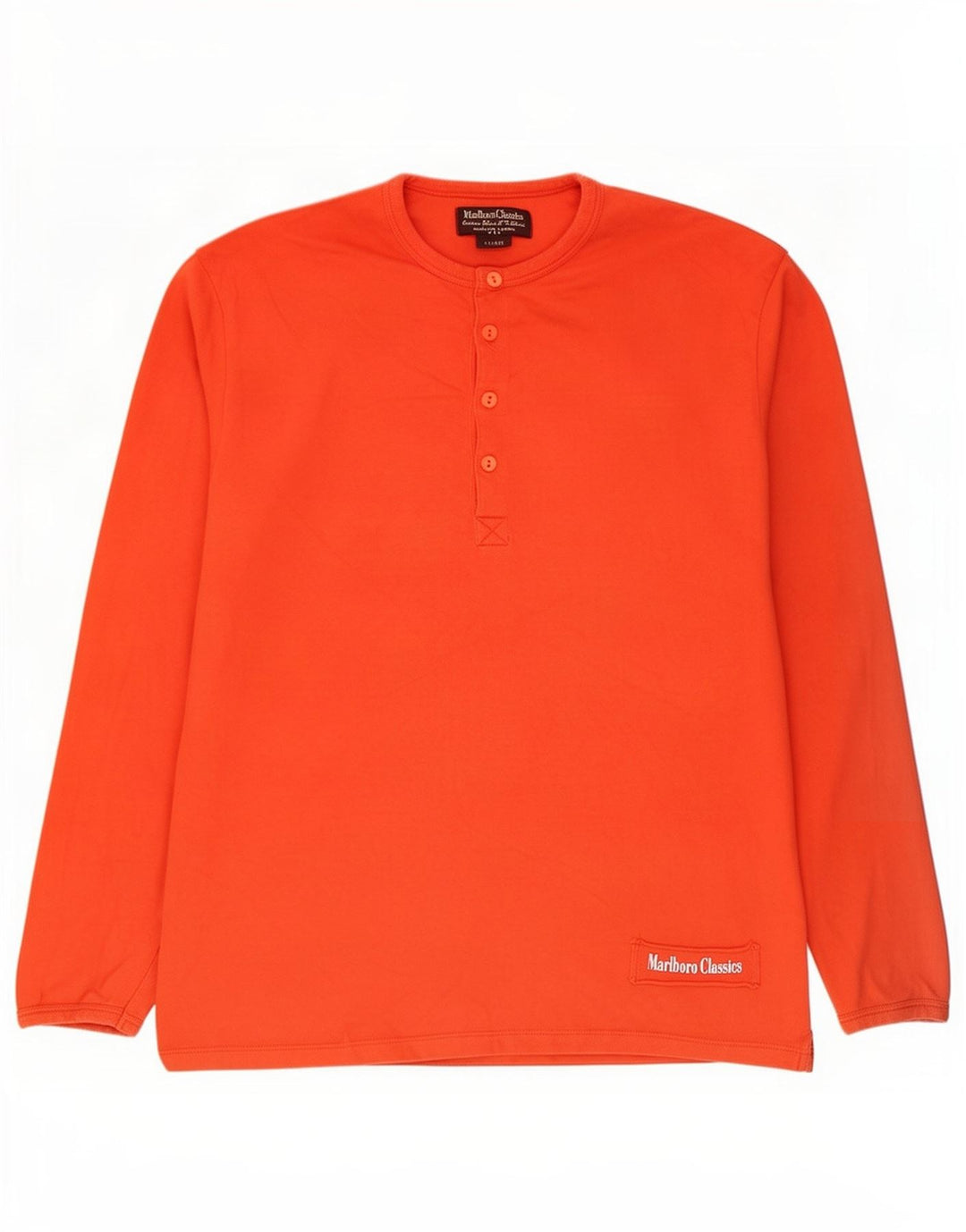 Marlboro Classics Haut Homme Manches Longues XL Orange Coton