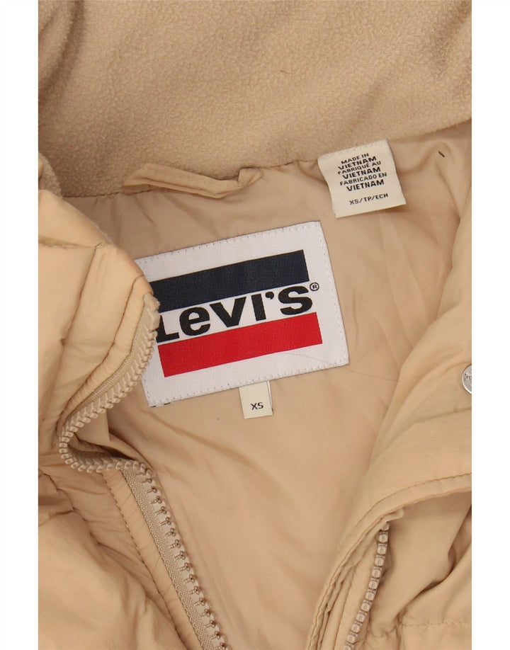 LEVI'S Veste matelassée surdimensionnée pour femme UK 6 XS Beige Polyamide