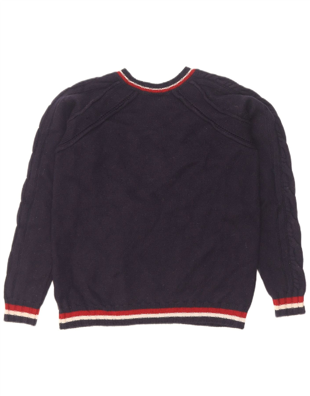 Just Cavalli Pull col V pour femme UK 14 Bleu marine moyen