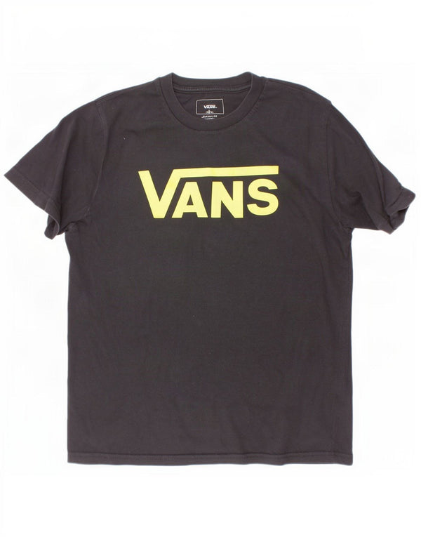 Vans Boys Classic Fit Graphic T-Shirt Top 12-13 ans Grand Noir Coton