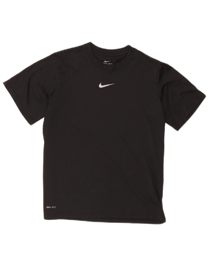 Nike Garçons Dri Fit T-Shirt Haut 12-13 ans Grand Noir Polyester