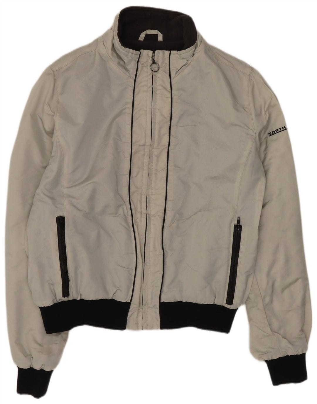 North Sails Veste Bomber Homme UK 40 Large Gris Colorblock Polyamide