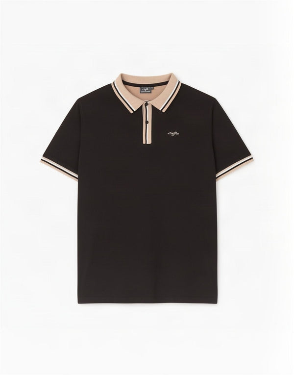 Lotto Polo Homme XL Noir Colourblock Coton