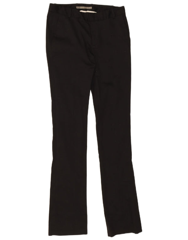 Zara Pantalon Chino Slim Femme EU 36 XS W26 L33 Coton Noir