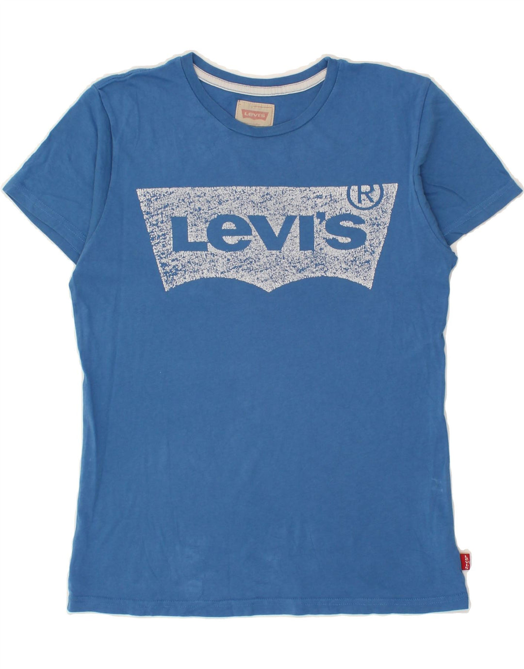 LEVI'S Boys Graphic T-Shirt Top 13-14 Years Blue Cotton Vintage Levi's and Second-Hand Levi's from Messina Hembry 
