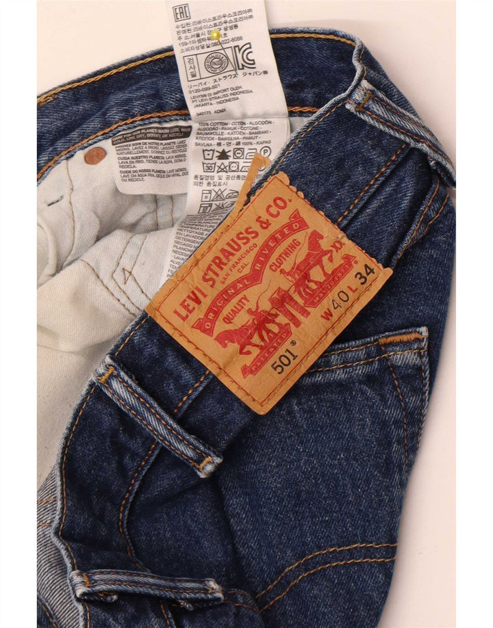 Levi's Jean Droit 501 Homme Bleu W40 L31 Coton