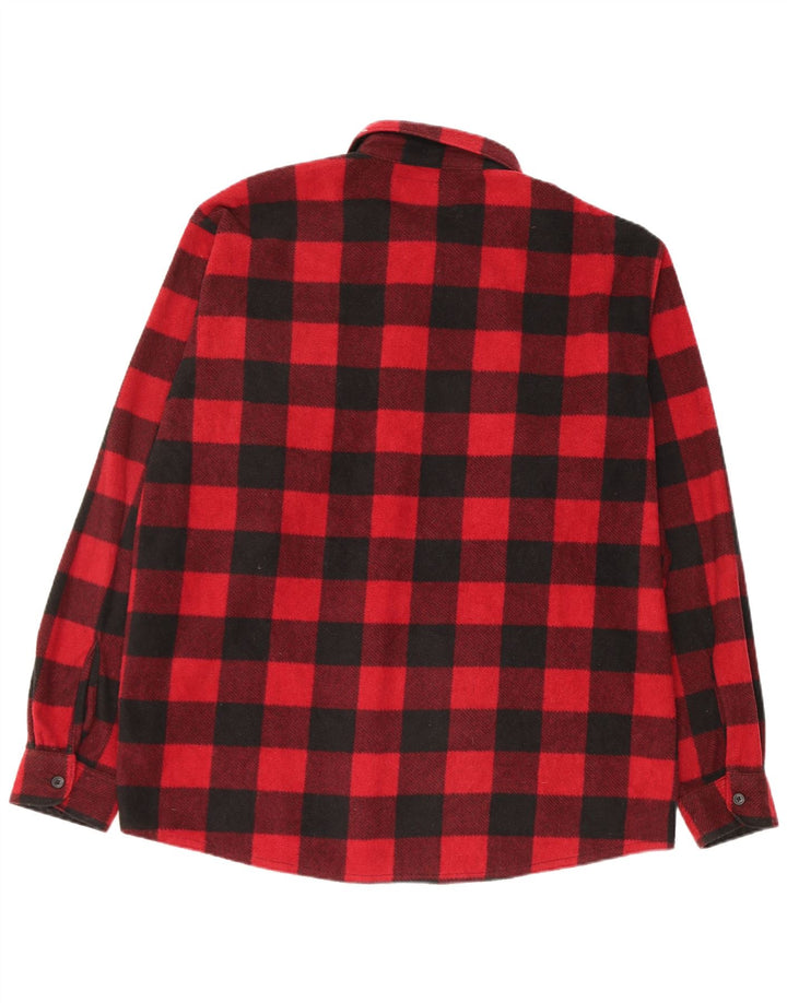 Wrangler Chemise en flanelle pour homme XL Rouge à carreaux Polyester