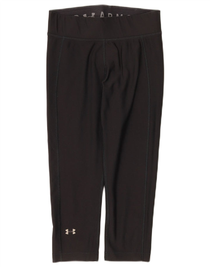 Under Armour Legging Capri Femme UK 10 Petit Noir