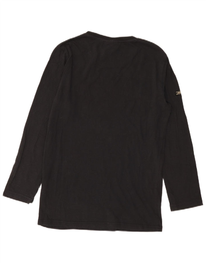 Superdry Haut graphique à manches longues pour homme en coton noir Small