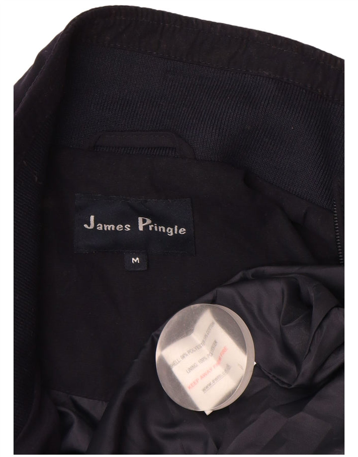 JAMES PRINGLE Veste Bomber Homme UK 38 Bleu Marine Moyen Polyester
