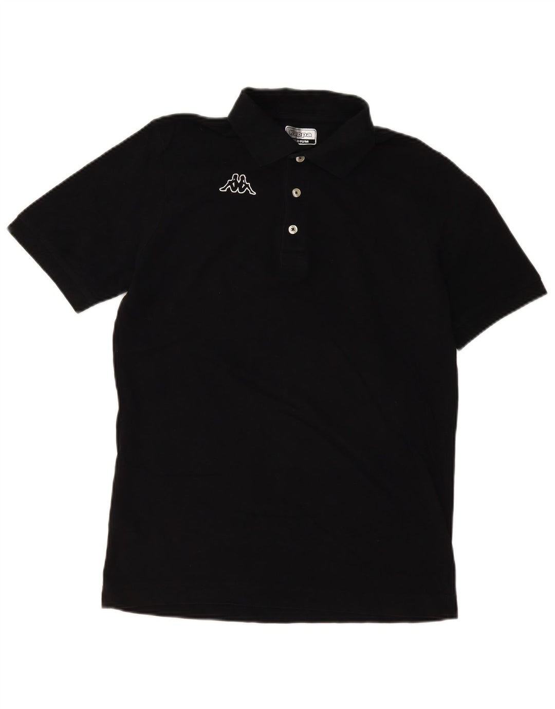 KAPPA Polo Homme Noir Moyen Coton