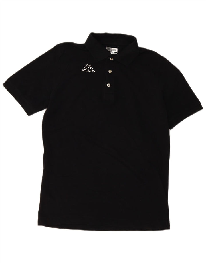 KAPPA Polo Homme Noir Moyen Coton