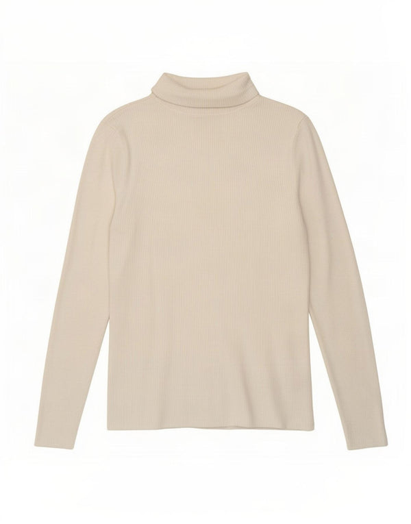 Marks & Spencer Haut à manches longues pour femme UK 44 Medium Blanc Viscose
