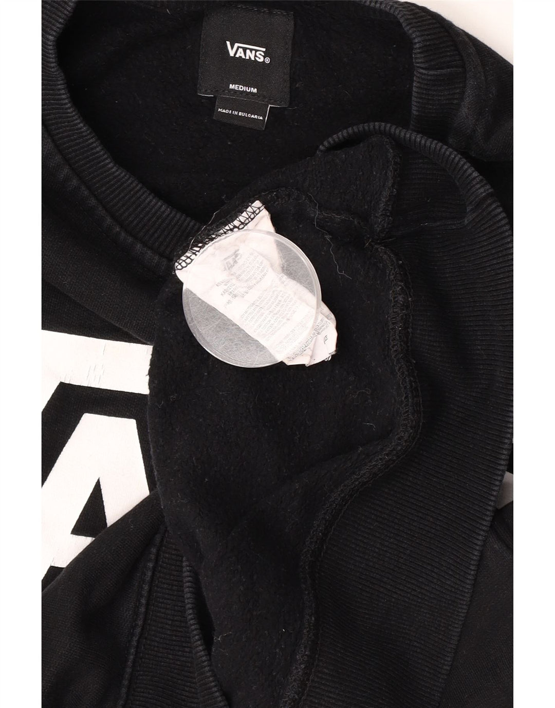 Vans Sweat-shirt graphique pour homme en coton noir moyen