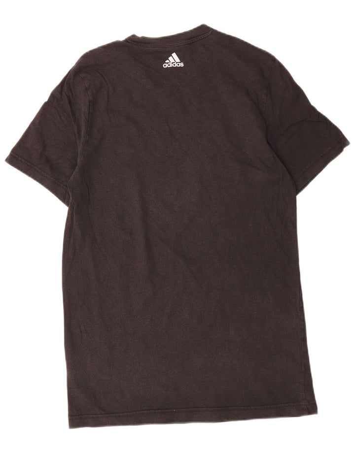 Adidas T-shirt graphique pour homme en coton noir moyen