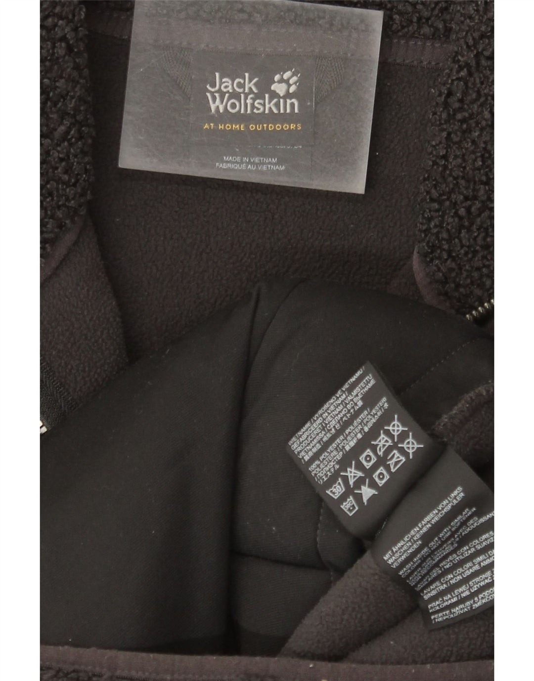 Jack Wolfskin Manteau polaire surdimensionné pour femme UK 6 XS Gris Polyester