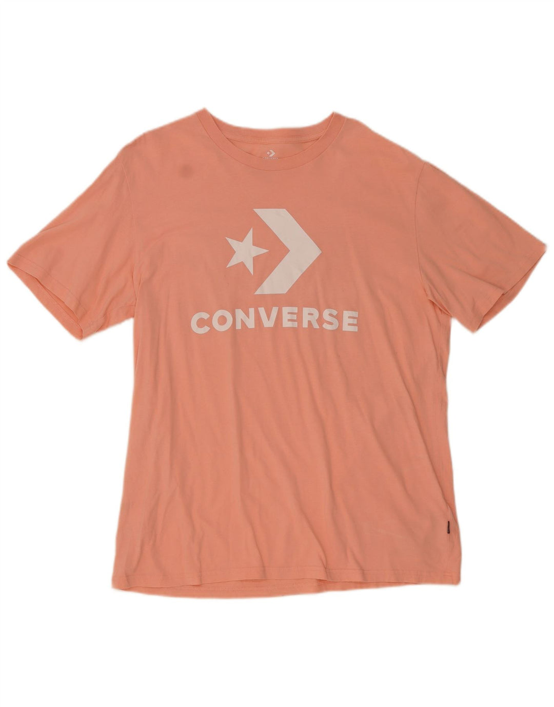 CONVERSE T-Shirt Graphique Homme Top XL Rose Coton