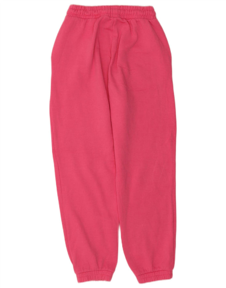 Zara Femme Pantalon De Survêtement Joggers UK 8 Petit Rose Polyester