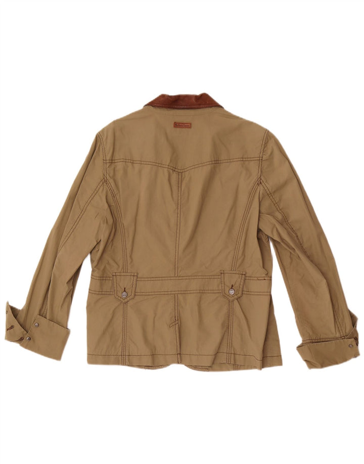 Marlboro Classics Veste blazer à 3 boutons pour femme EU 48 2XL Kaki Colourblock