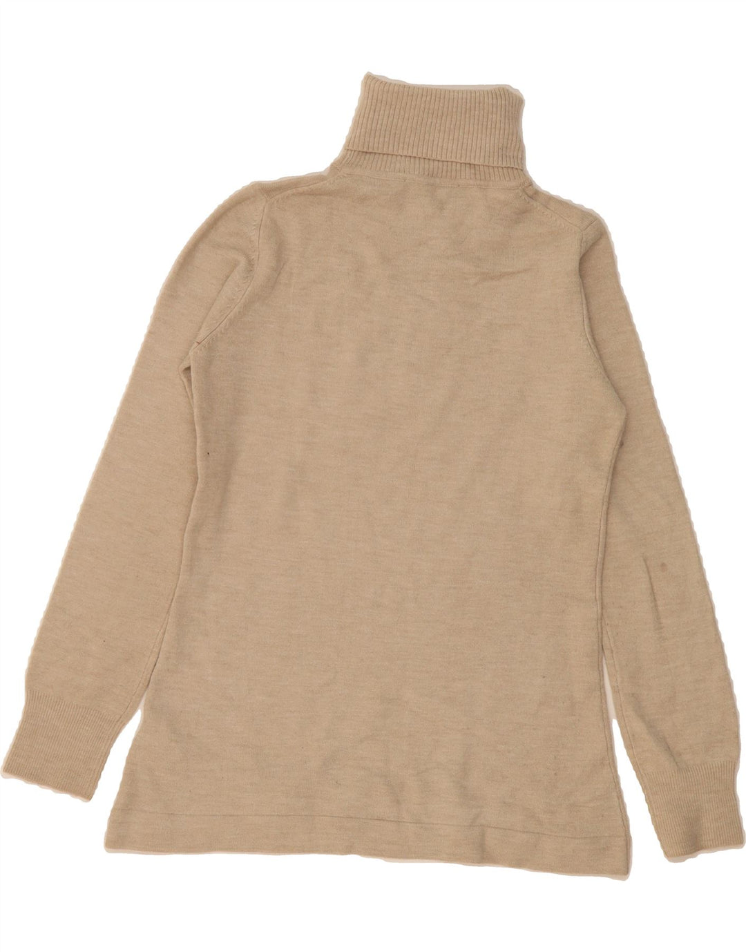 FRENCH CONNECTION Womens Roll Neck Jumper Sweater UK 12 Medium Beige Vintage French Connection and Second-Hand French Connection from Messina Hembry 