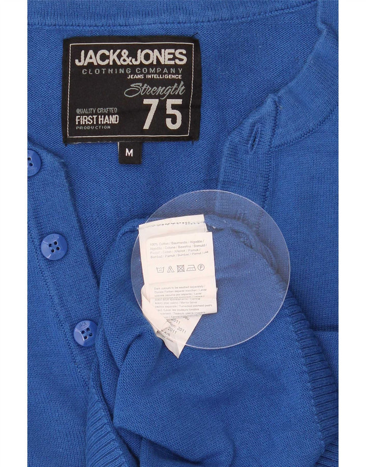Jack & Jones Pull Col V Homme Bleu Moyen Coton