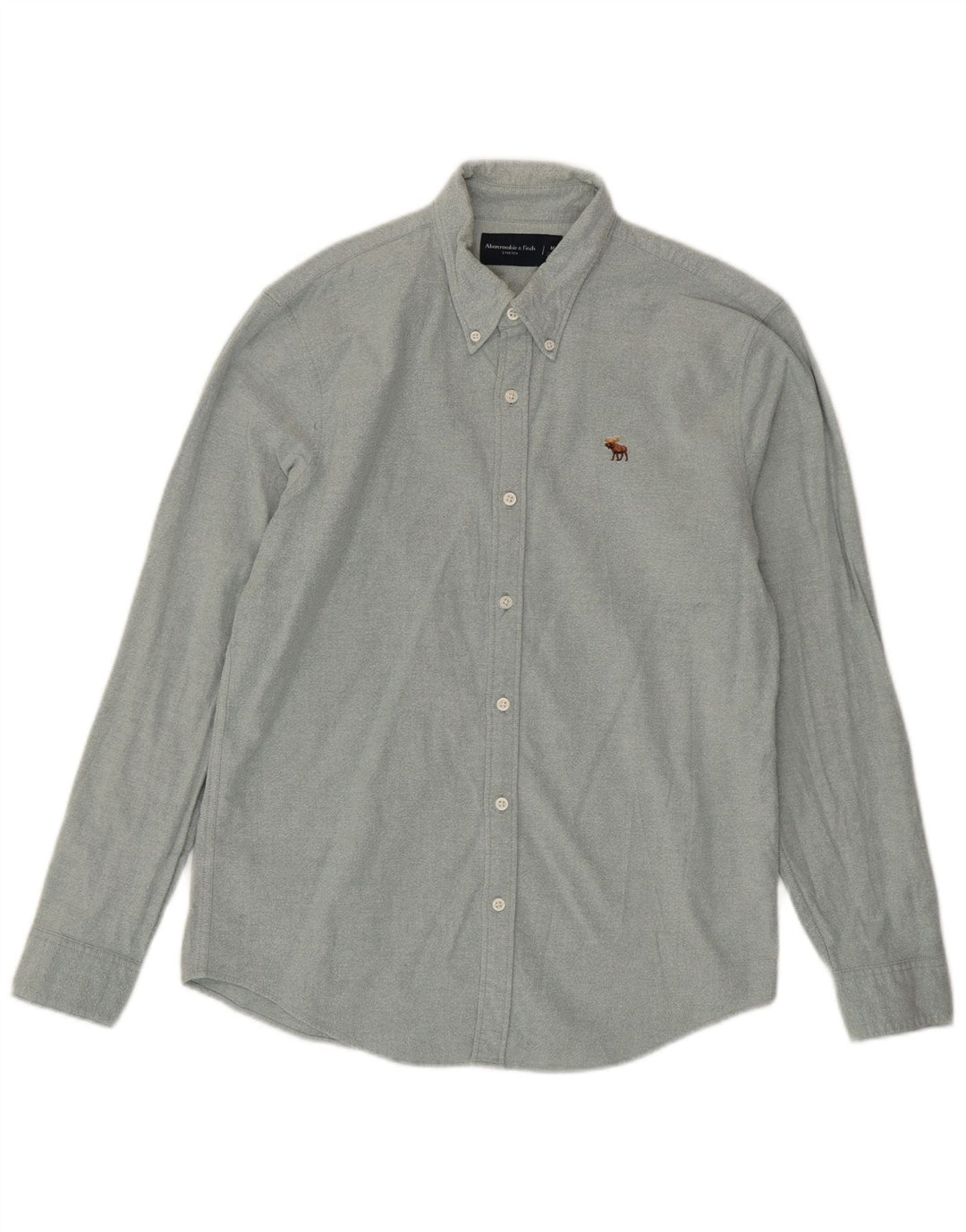 Abercrombie & Fitch Chemise Homme Bleu Moyen Coton