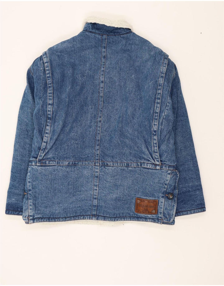 Stratos Veste en jean Sherpa pour homme UK 38 Bleu moyen Coton Rétro