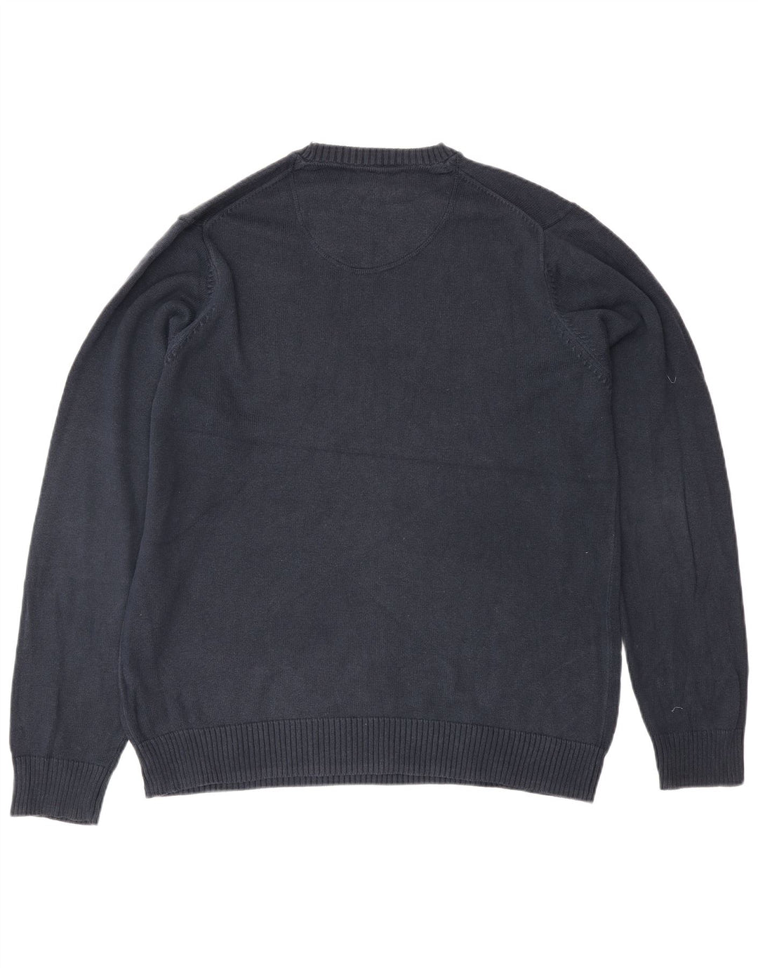 Marks & Spencer Pull col rond homme bleu marine moyen coton