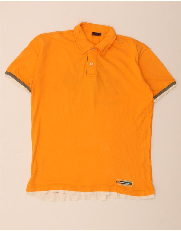 Invicta Polo graphique pour homme XL en coton color block orange