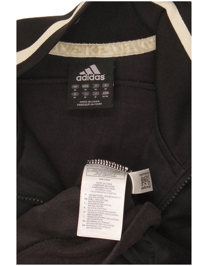 Adidas Veste de survêtement pour homme en coton noir moyen