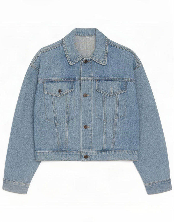 Eve Veste en jean surdimensionnée pour femme US 1 XS Bleu