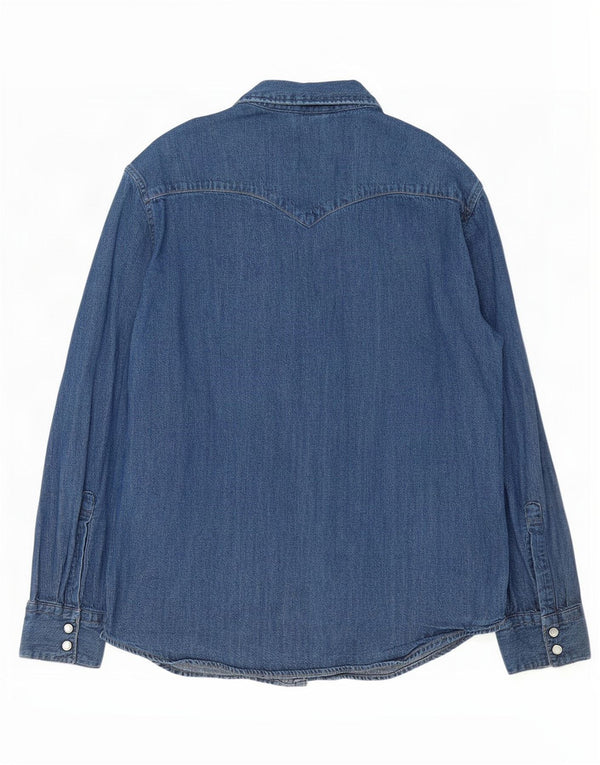 Levi's Chemise en Jean Standard Homme Bleu Large Coton