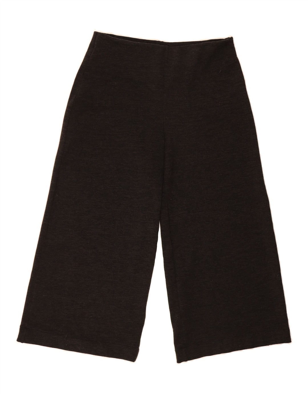 ZARA Womens Wide Leg Cropped Trousers Large W32 L24 Black Polyester Vintage Zara and Second-Hand Zara from Messina Hembry 