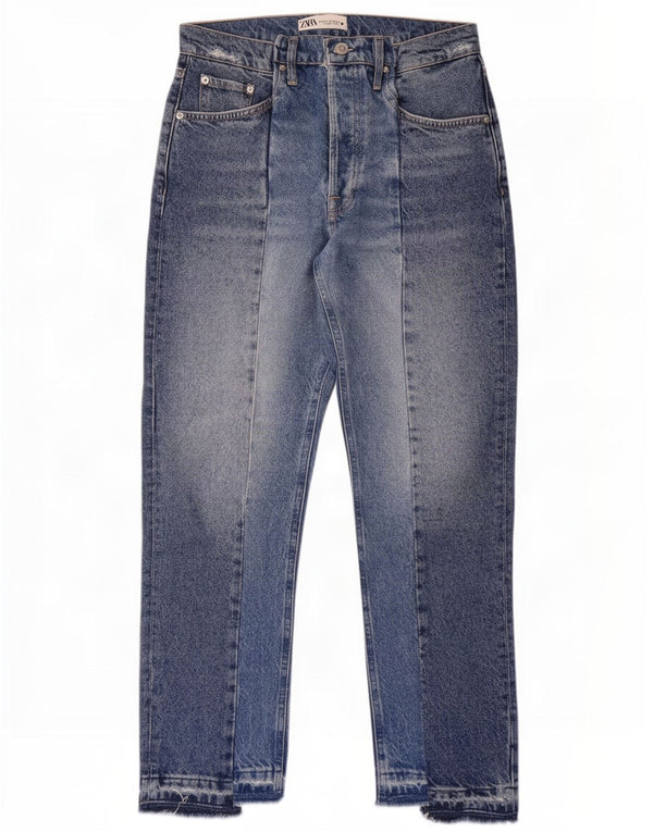 Zara Jean fuselé pour femme EU 38 Small W28 L27 Bleu