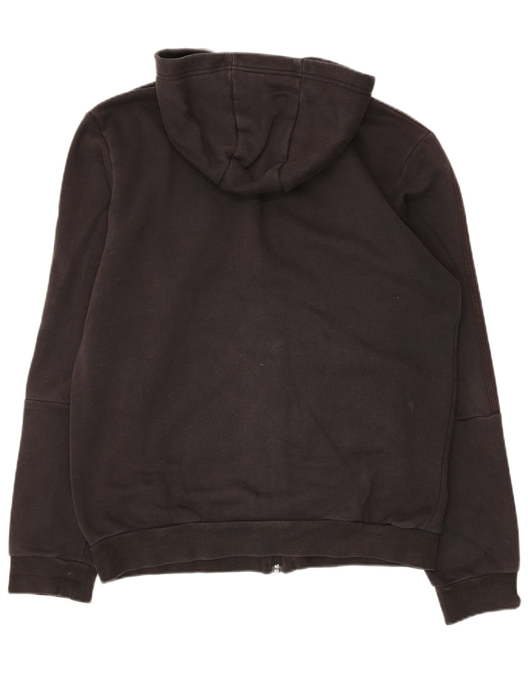 ADIDAS Pull à capuche zippé pour homme en coton noir moyen