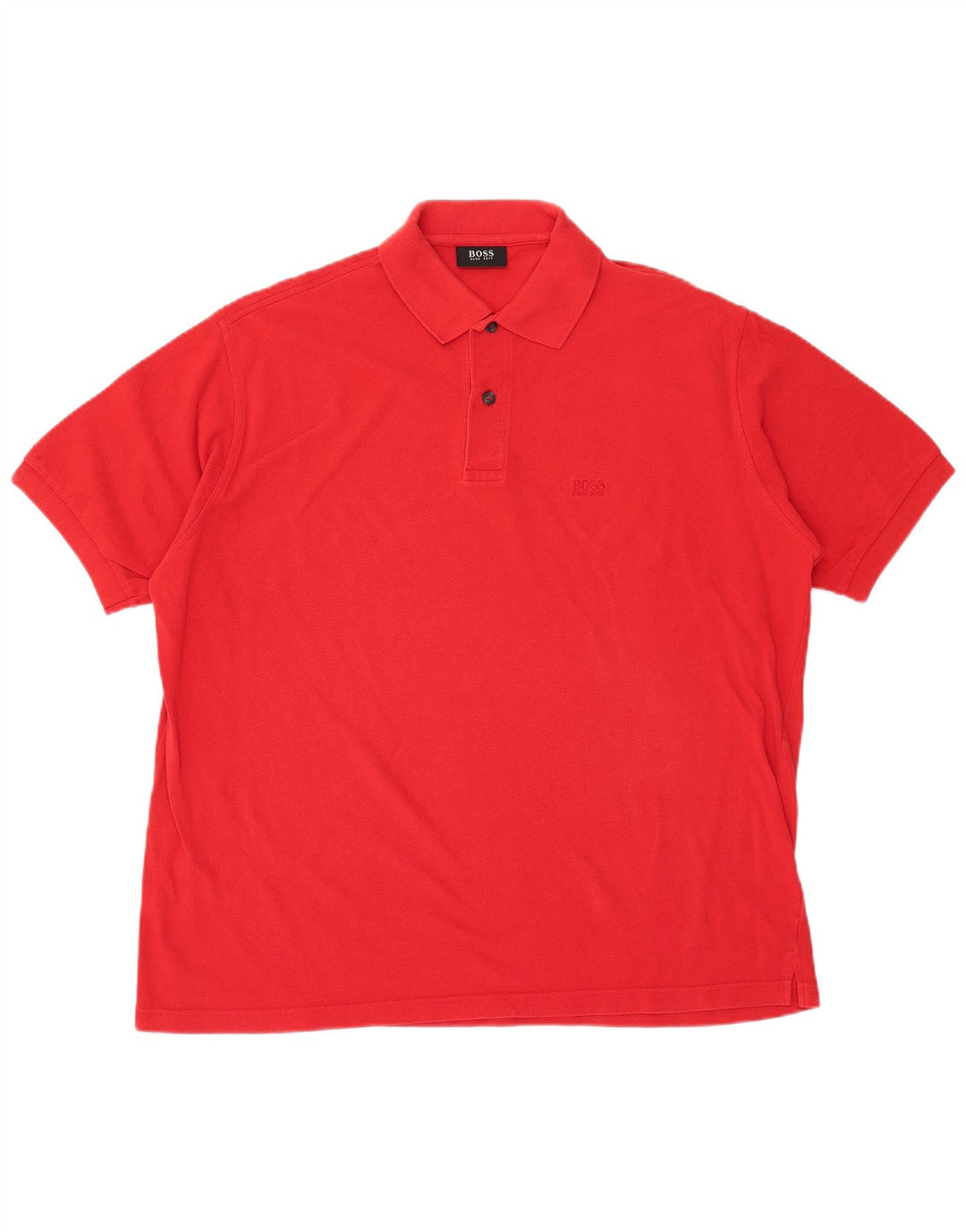HUGO BOSS Polo Homme 3XL Rouge Coton
