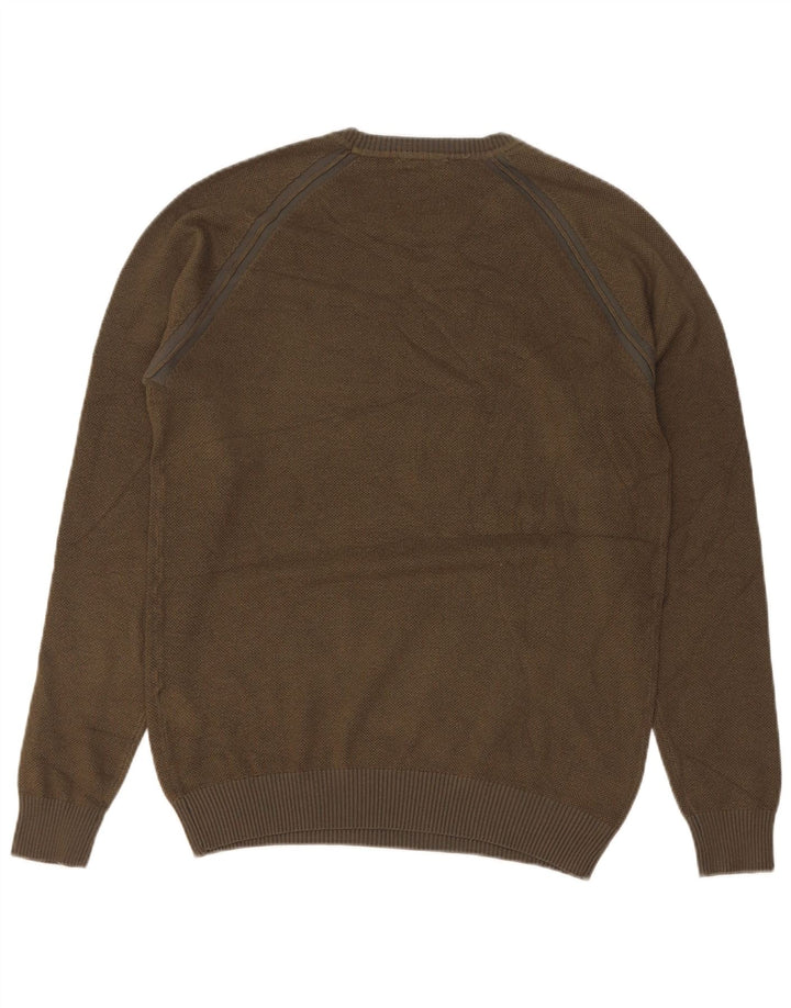 Liu Jo Pull à col rond pour homme Large Kaki Viscose