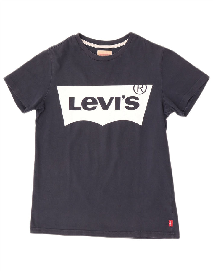 Levi's T-shirt Regular Graphic pour garçon 13-14 ans Logo Bleu Marine